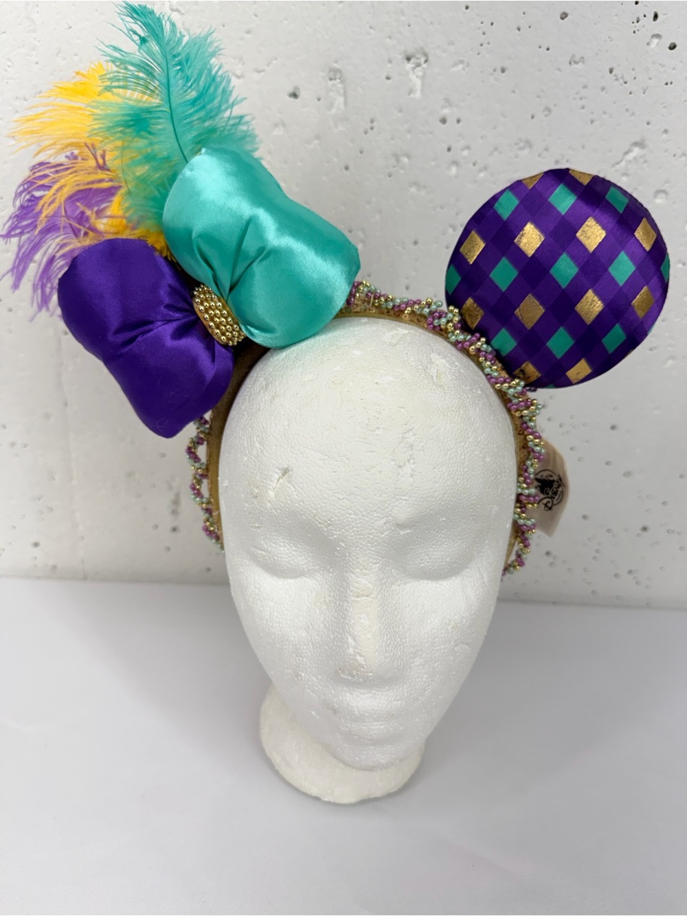 Disney Parks Mardi Gras Minnie Mouse Ears - Picture 3 of 14